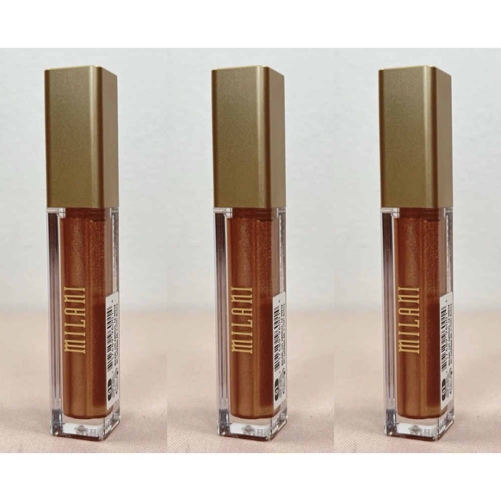 Lot Of 3 Milani Amore Matte Metallic Lip Creme- 01 Chromatic Addict